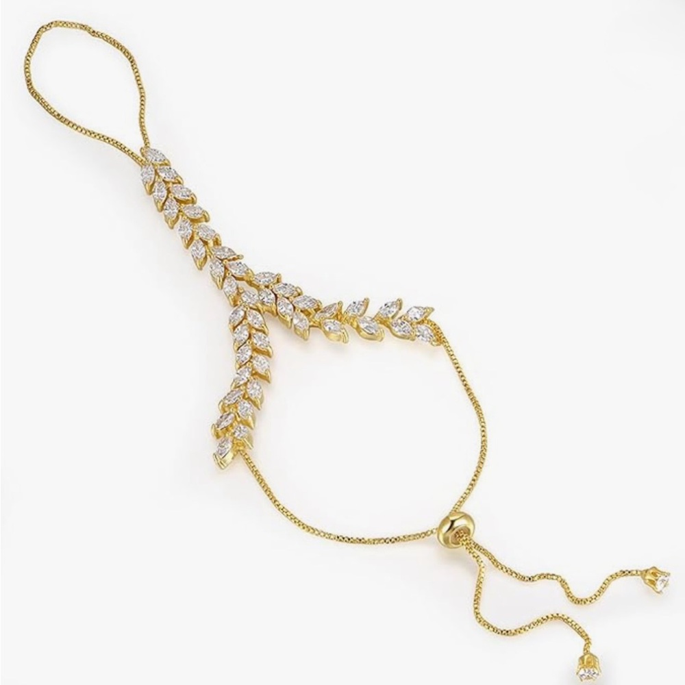 New Bohemian Bracelet Hand Chain Ring Jewelry - Picture 3 of 4